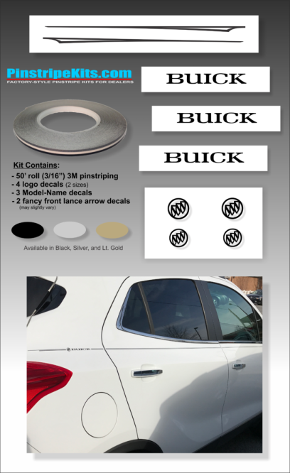 Buick Vinyl Stripes Decal Logo Emblem Pinstripe Kit