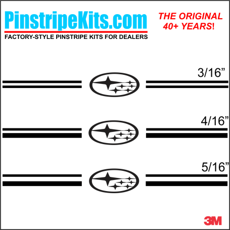 Subaru Logo Emblem Decal Pinstripe Kit Subaru Logo Emblem Decal Pinstripe Kit